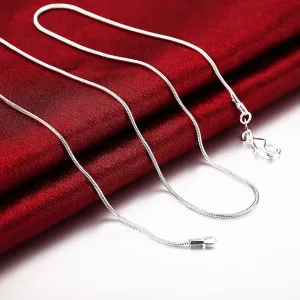 45cm SILVER COATED CHAIN
