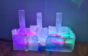 ANGELIC SELENITE CRYSTAL LAMP made by me