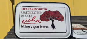 AROHA TIN WALL ART