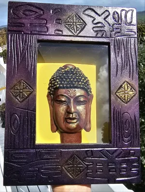 BUDDHA SHADOW BOX WALL ART