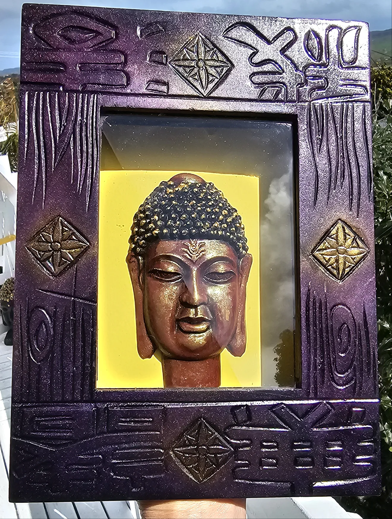 BUDDHA SHADOW BOX WALL ART