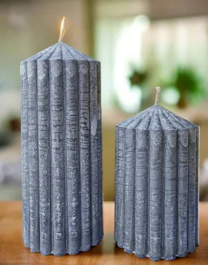 CHARCOAL RIBERRY RIVERMINT PILLAR CANDLES-buy 1 or set
