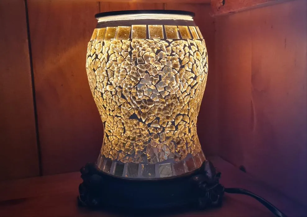 CLASSY GOLD MOSAIC WAX/ AROMATHERAPY WARMER