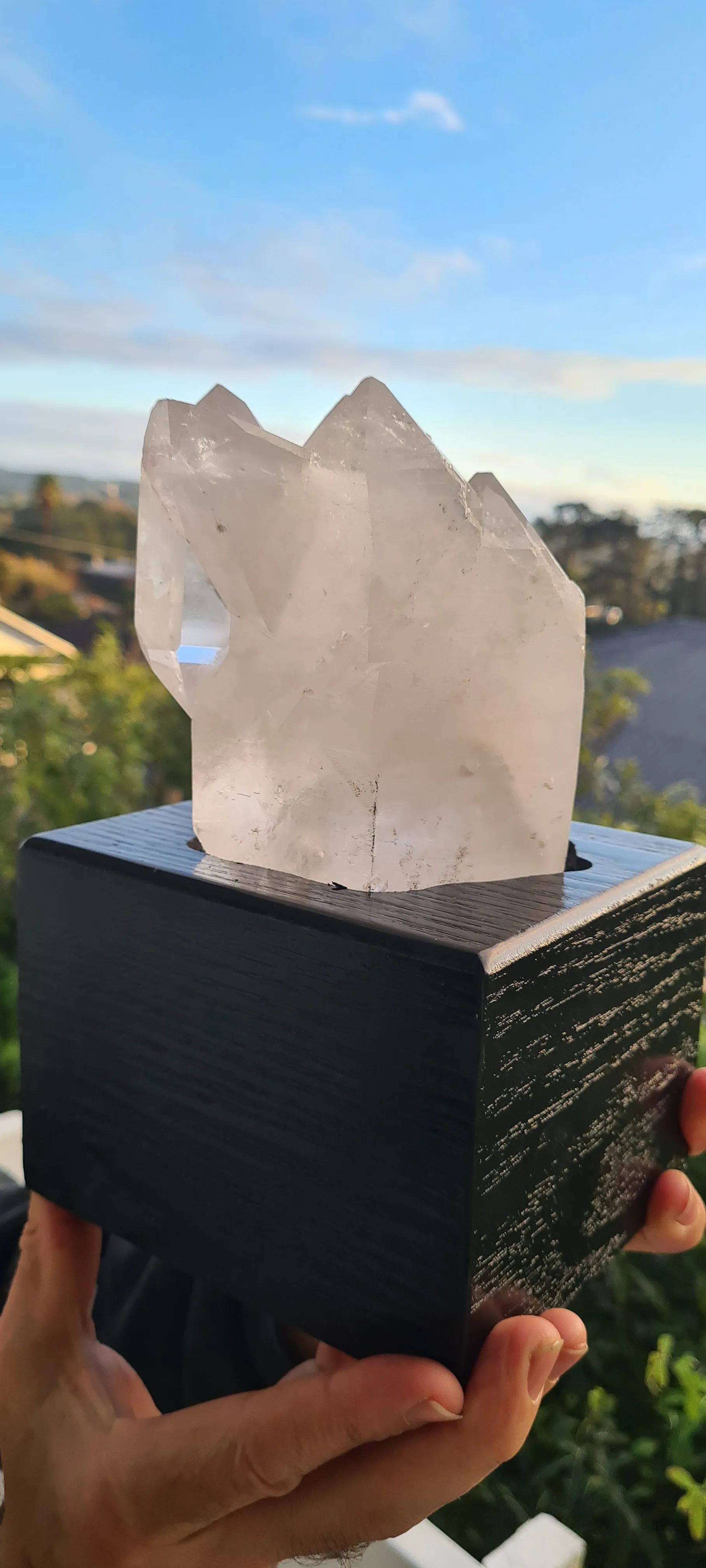 Clearance sale💥CLEAR QUARTZ CLUSTER LAMP