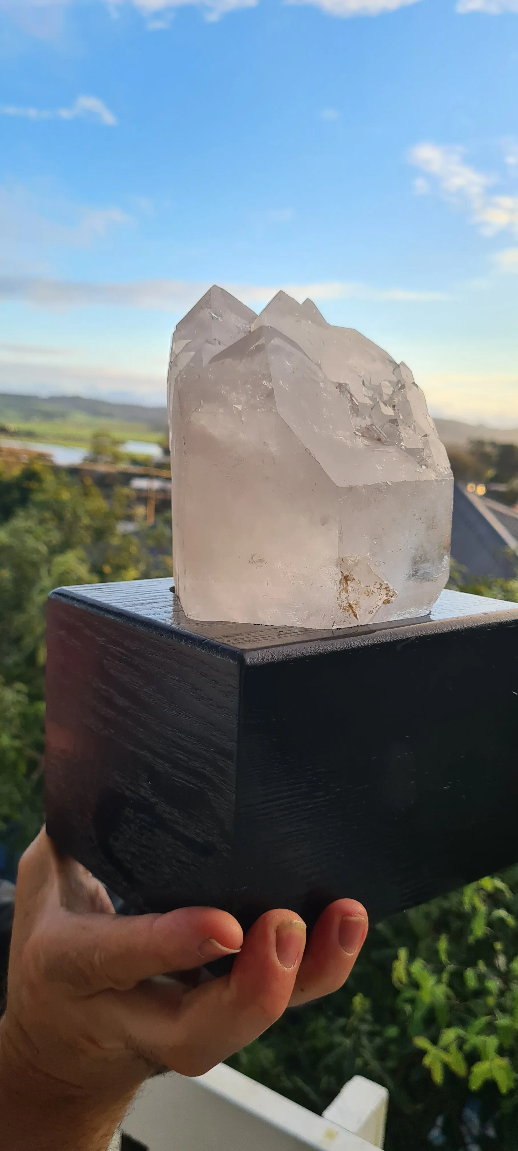 Clearance sale💥CLEAR QUARTZ CLUSTER LAMP