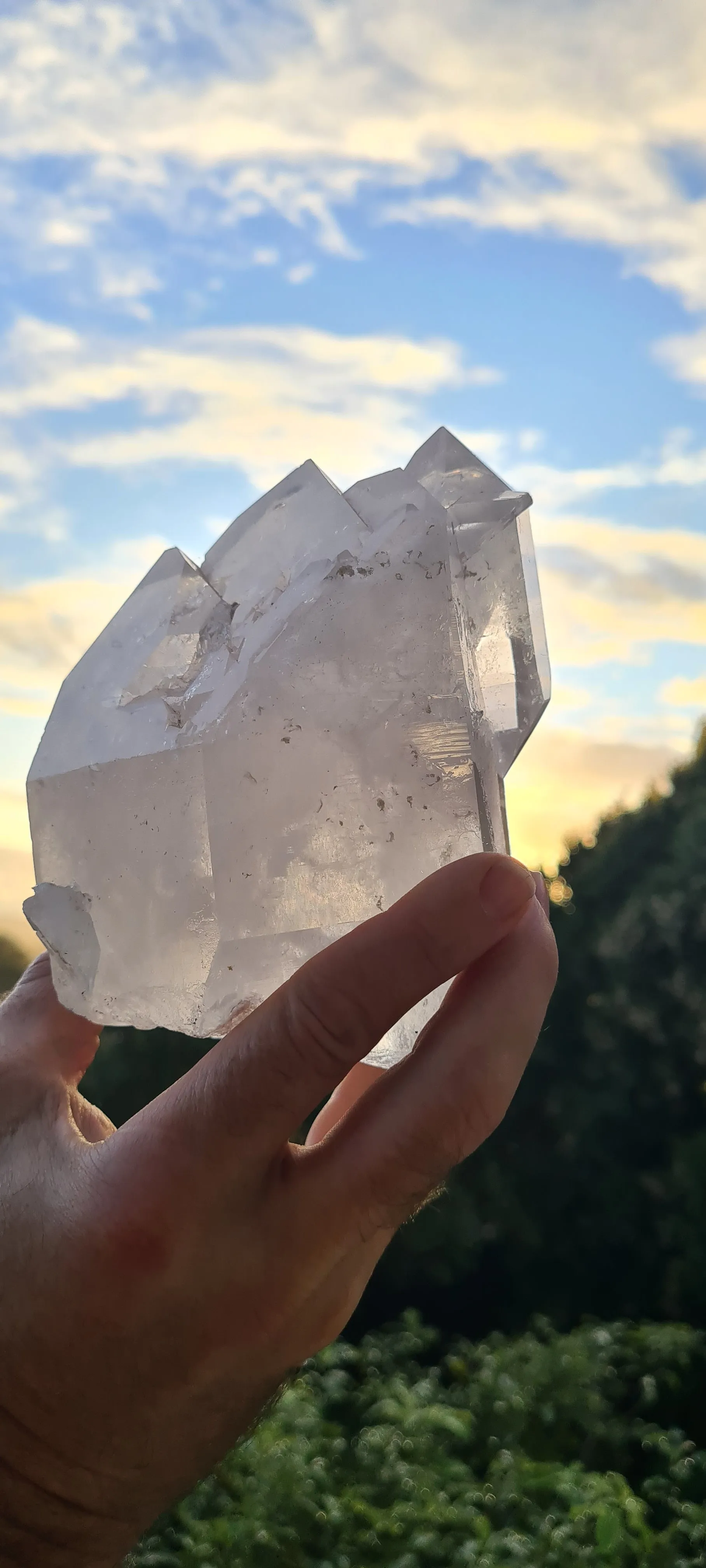 Clearance sale💥CLEAR QUARTZ CLUSTER LAMP
