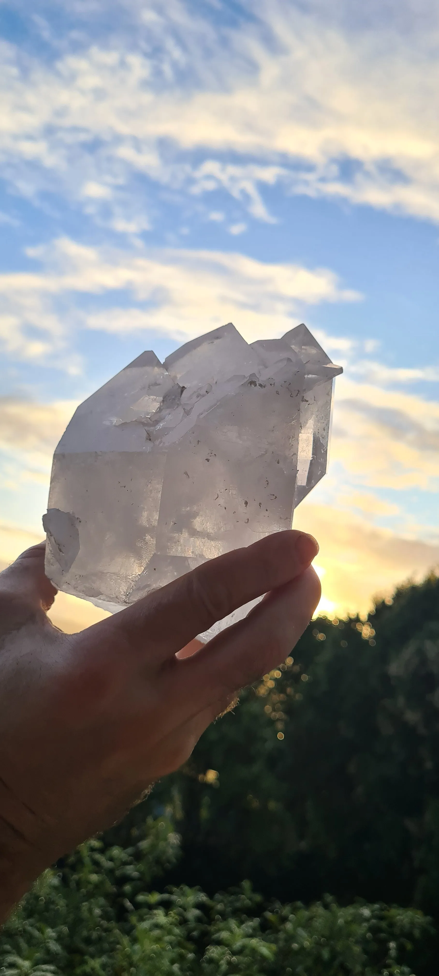 Clearance sale💥CLEAR QUARTZ CLUSTER LAMP