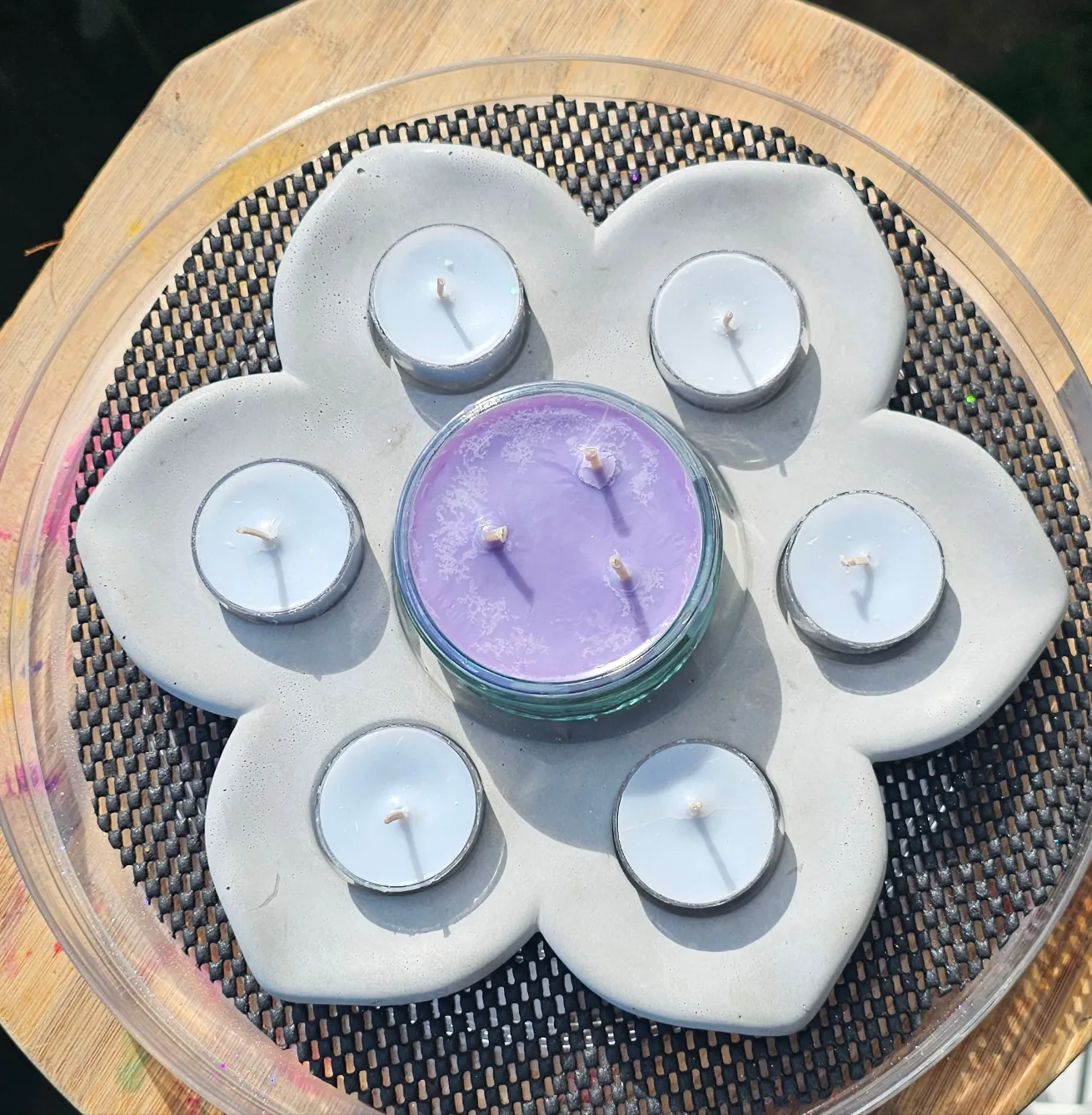 CONCRETE CANDLE HOLDER