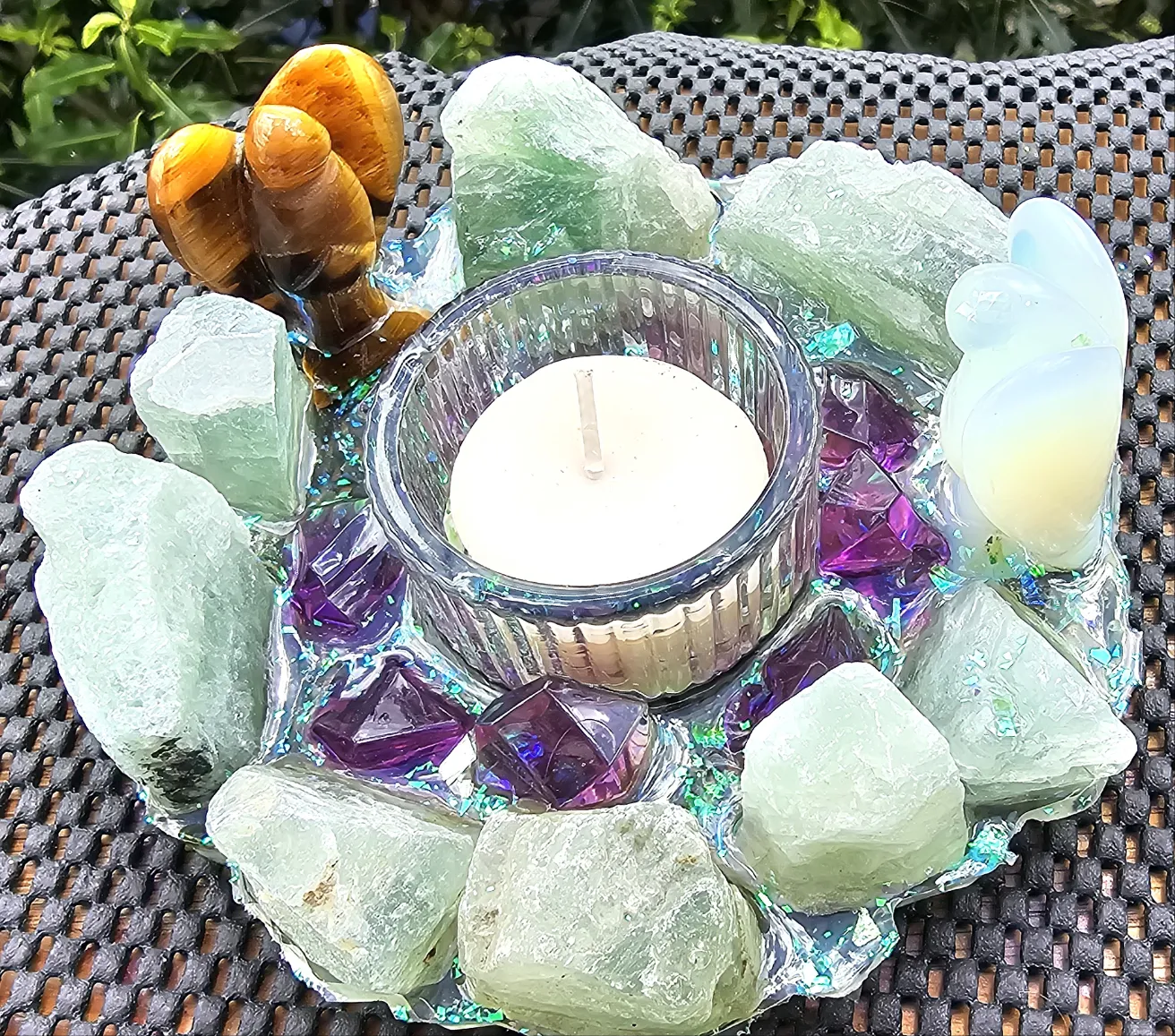 CRYSTAL CANDLE HOLDER
