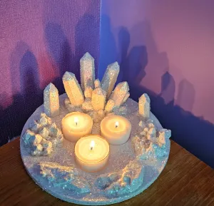 CRYSTAL CANDLE HOLDER