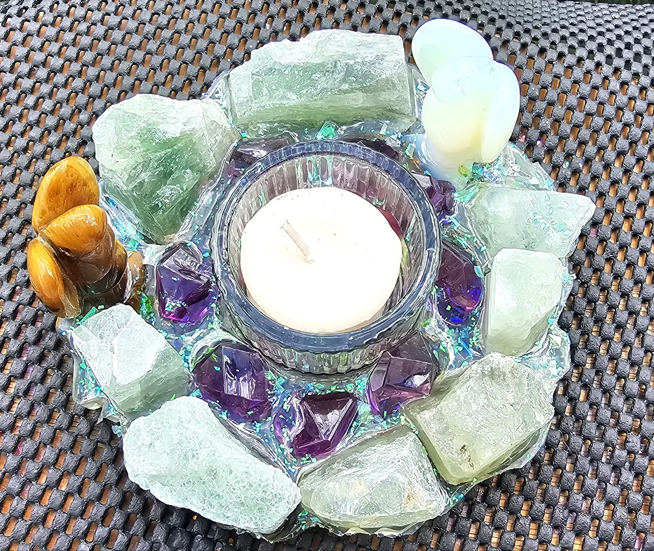 CRYSTAL CANDLE HOLDER