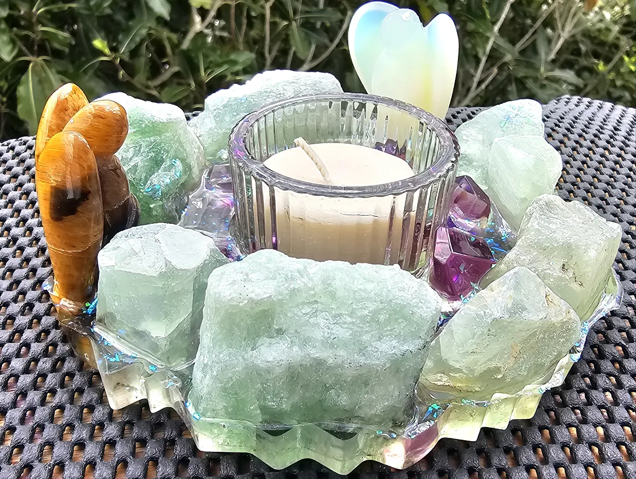 CRYSTAL CANDLE HOLDER