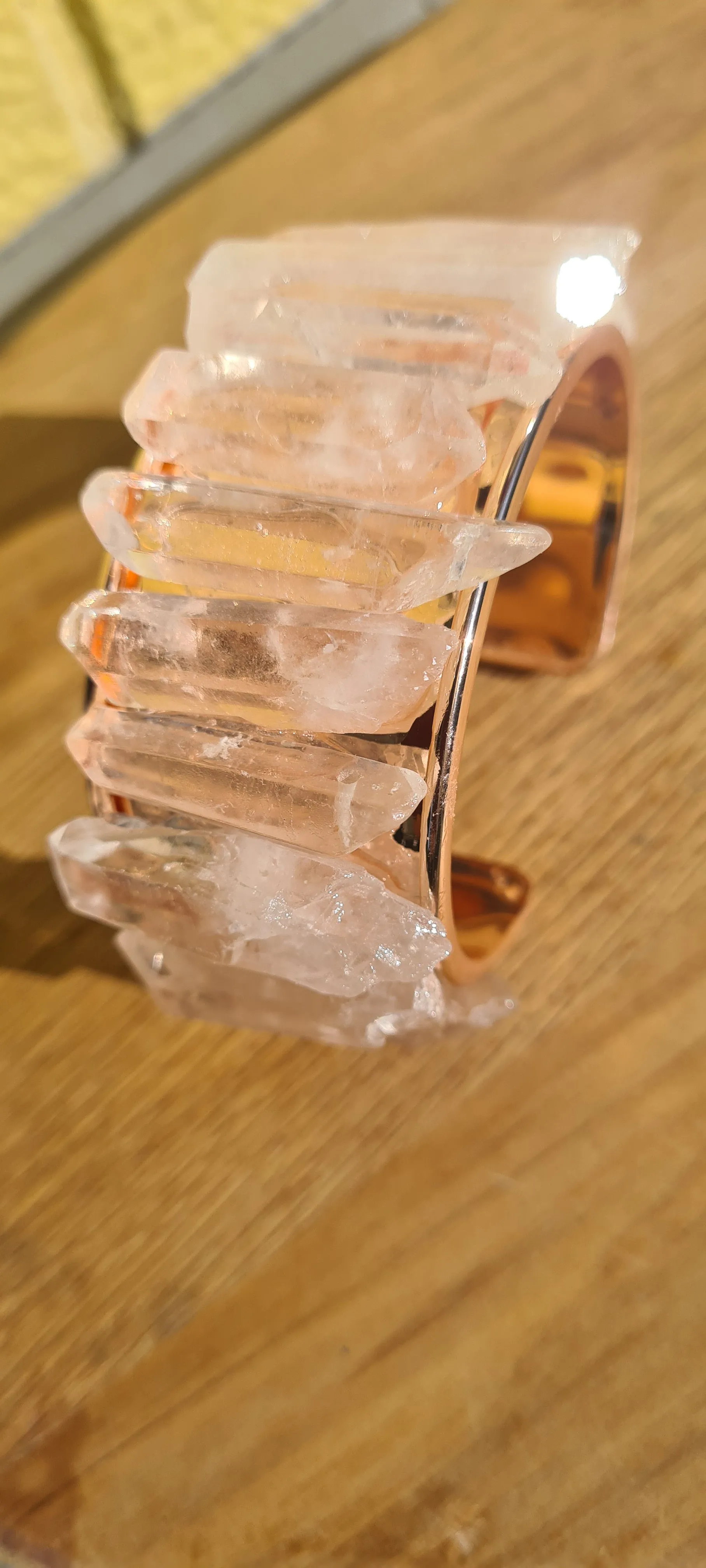 CRYSTAL CUFF BRACELETS-made by me