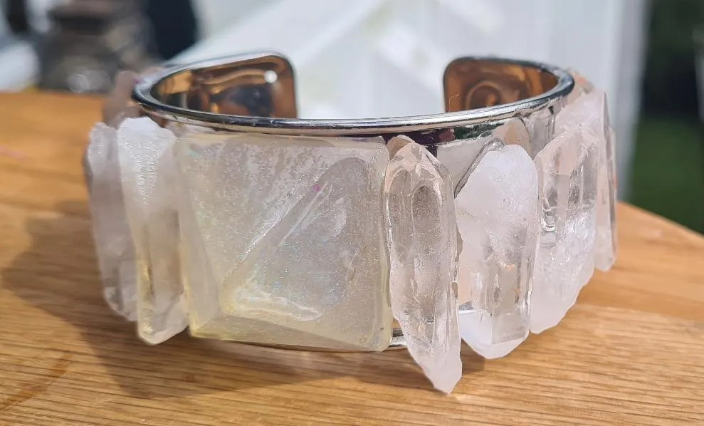 CRYSTAL CUFF BRACELETS-made by me