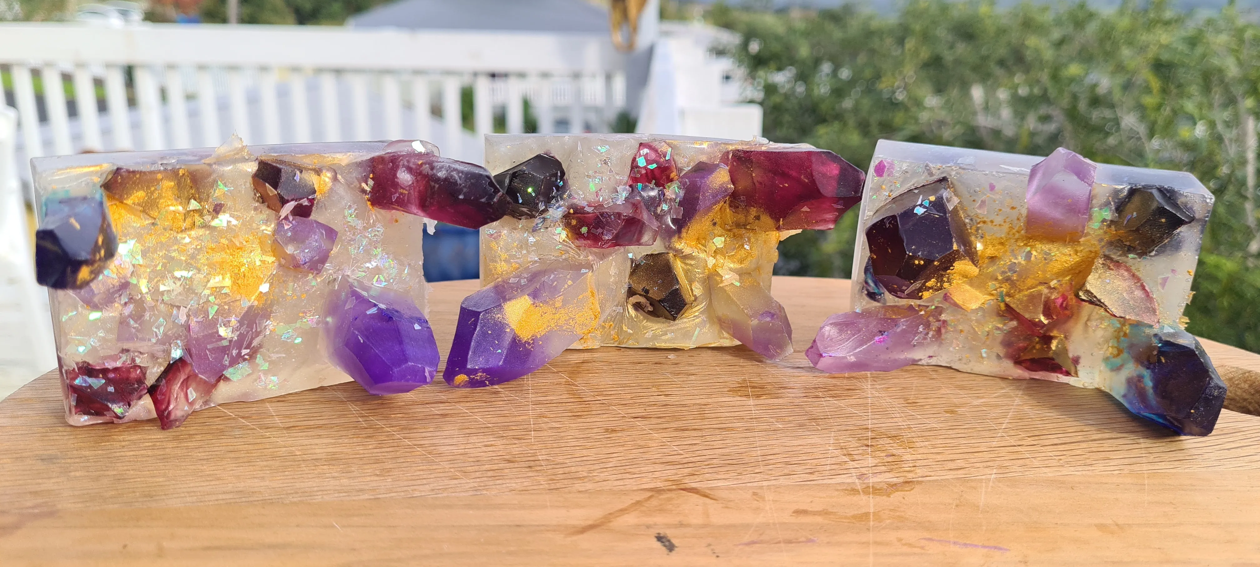 CRYSTAL INSPIRED SOAP-made by me