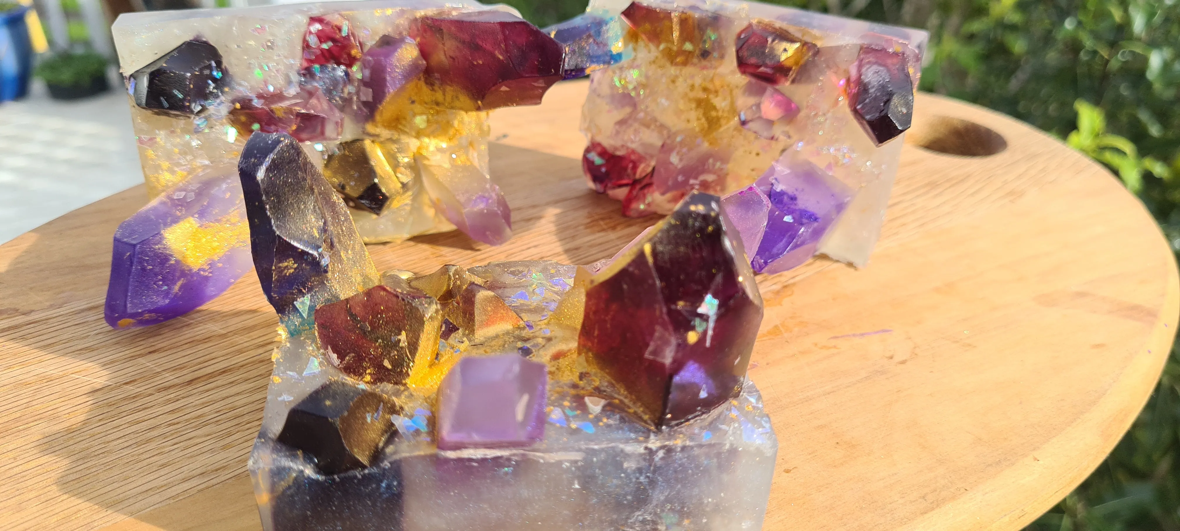 CRYSTAL INSPIRED SOAP-made by me