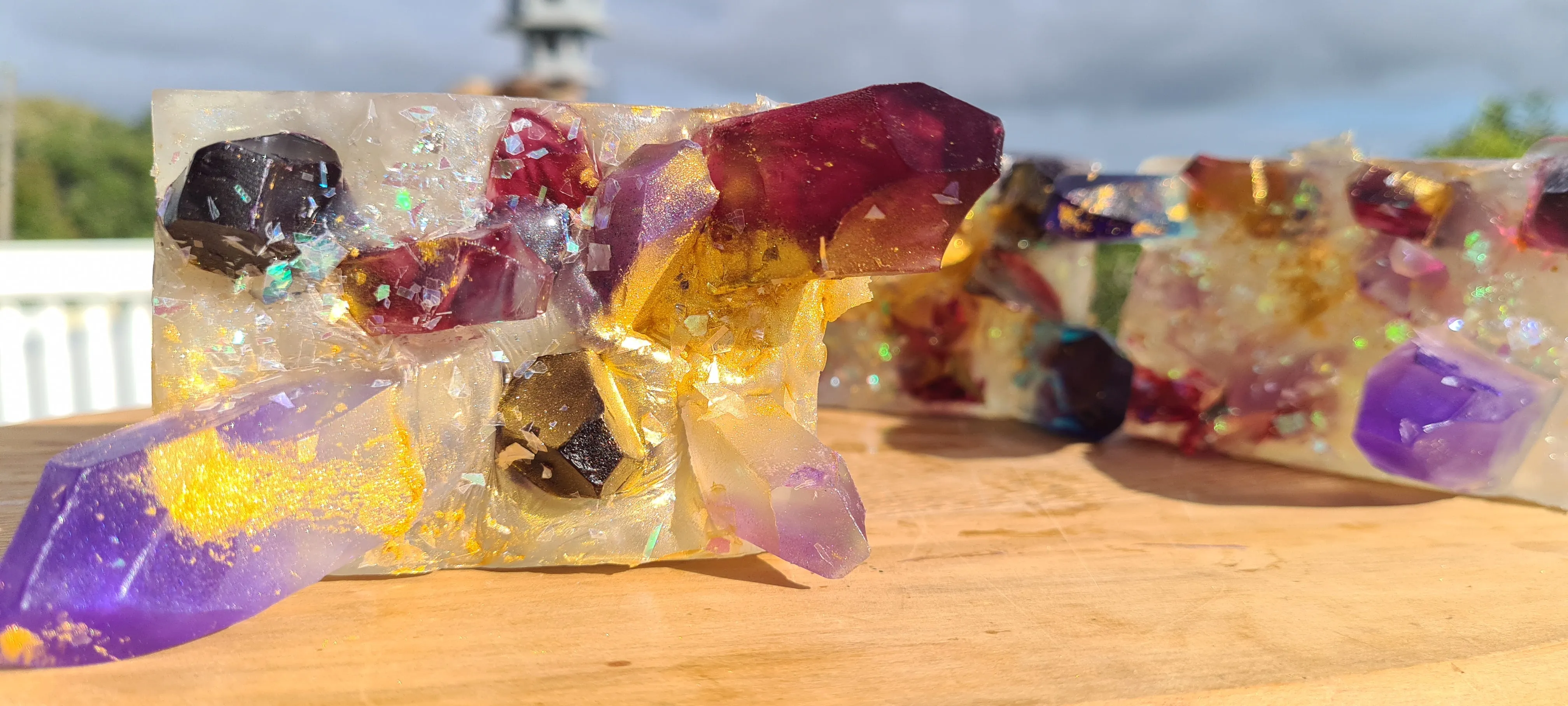 CRYSTAL INSPIRED SOAP-made by me