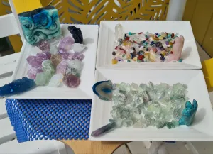CRYSTAL SOAP DISHES