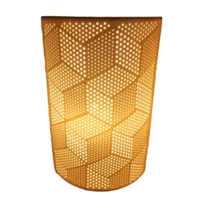 CUBE PATTERN LAMP CERAMIC