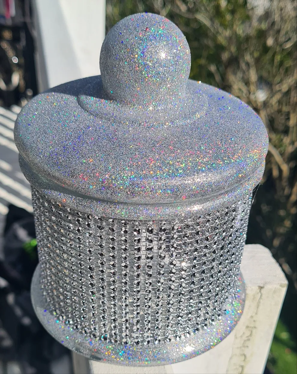 DIAMANTE APOTHECARY JAR