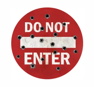DO NOT ENTER WALL ART
