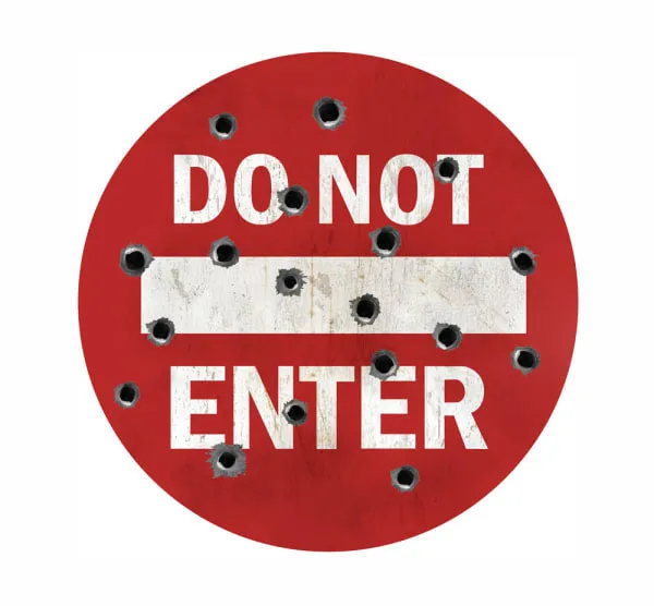 DO NOT ENTER WALL ART