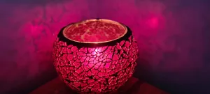 DRAGONS BLOOD RED CRACKLE SOY COCONUT CANDLES( Large)