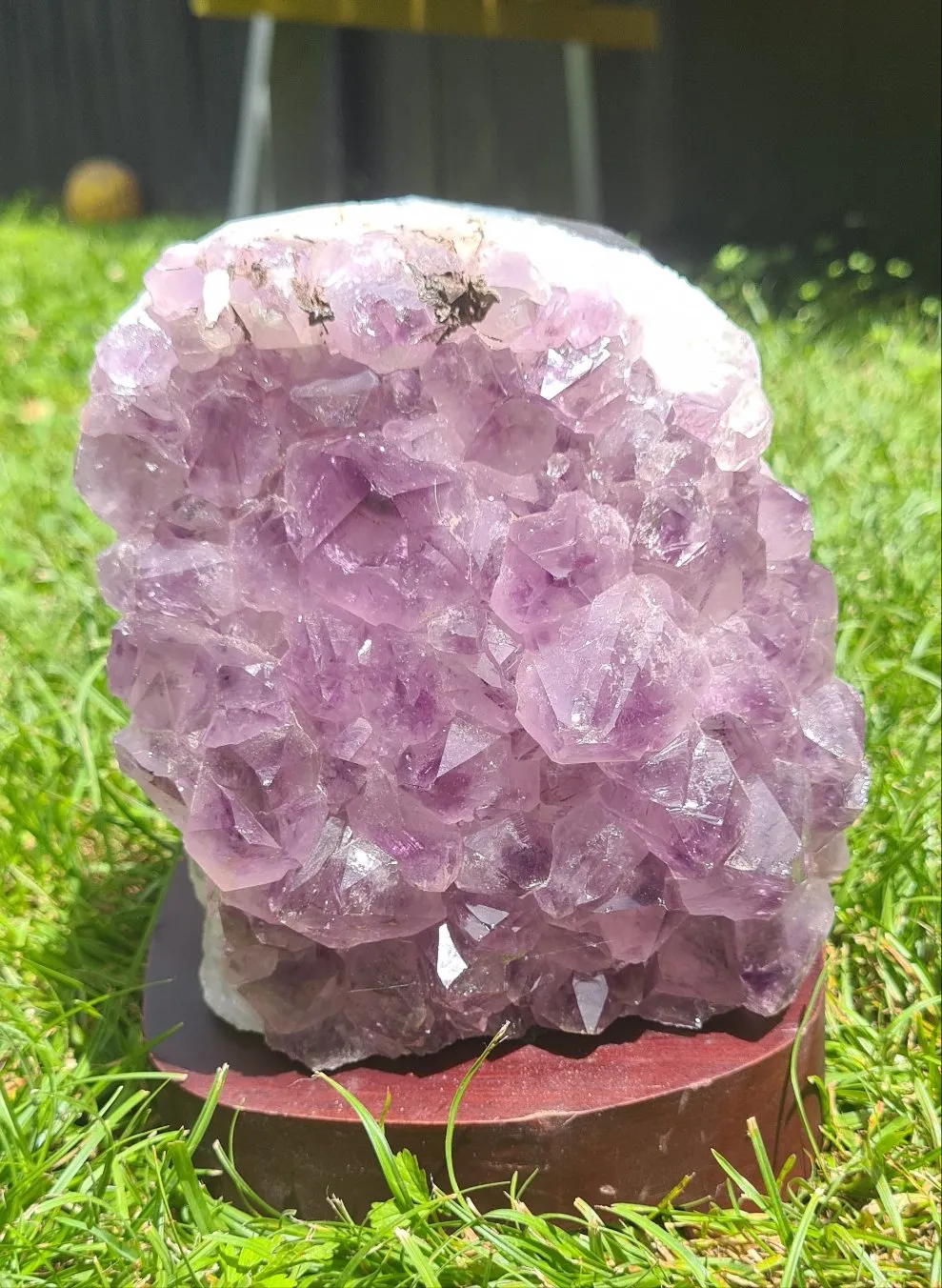 DRUZE AMETHYST CRYSTAL LAMP