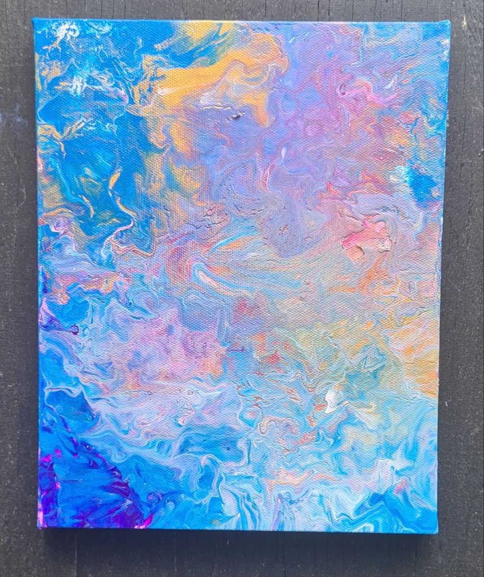 EARTH FLUID ART-painted by me