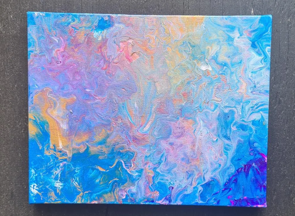EARTH FLUID ART-painted by me