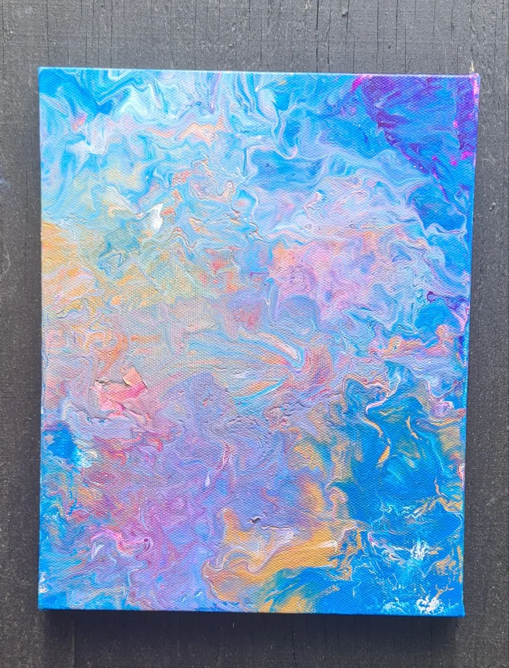 EARTH FLUID ART-painted by me