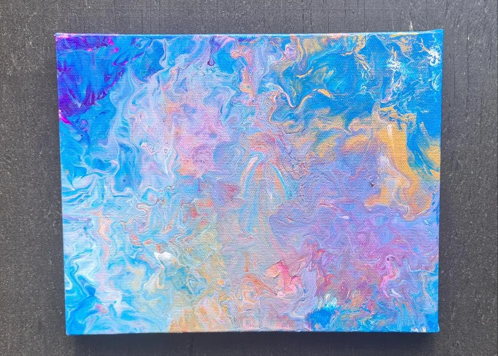 EARTH FLUID ART-painted by me