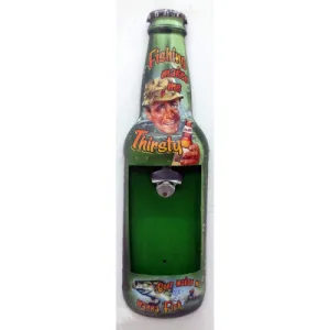 FISHING WALL MOUNTED OPENER  METAL ART SIGNS