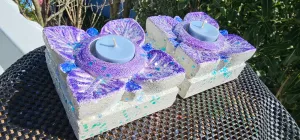 FLOWER CANDLE HOLDER SET