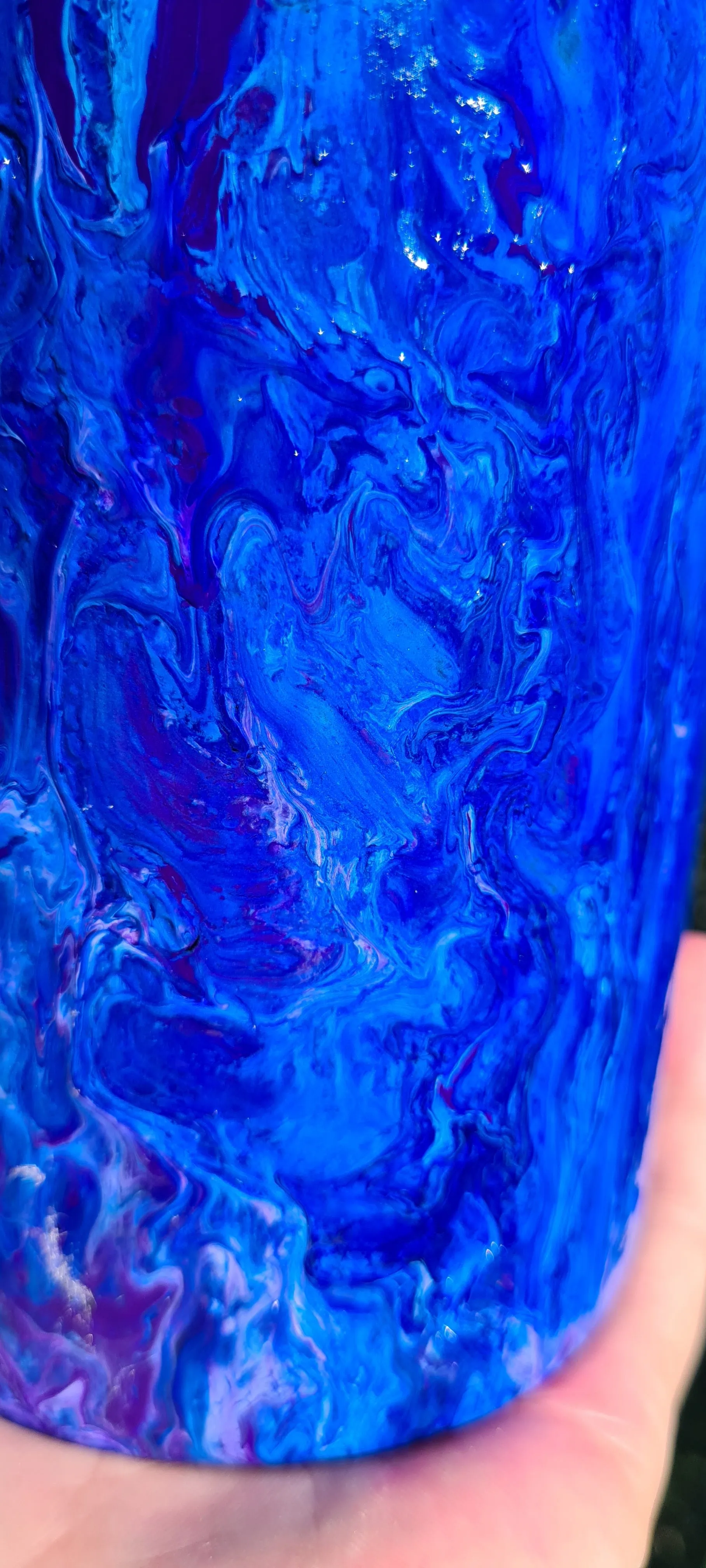 FLUID ART GLASS VASE
