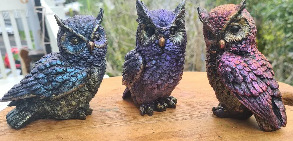HAND PAINTED CUTE OWLS