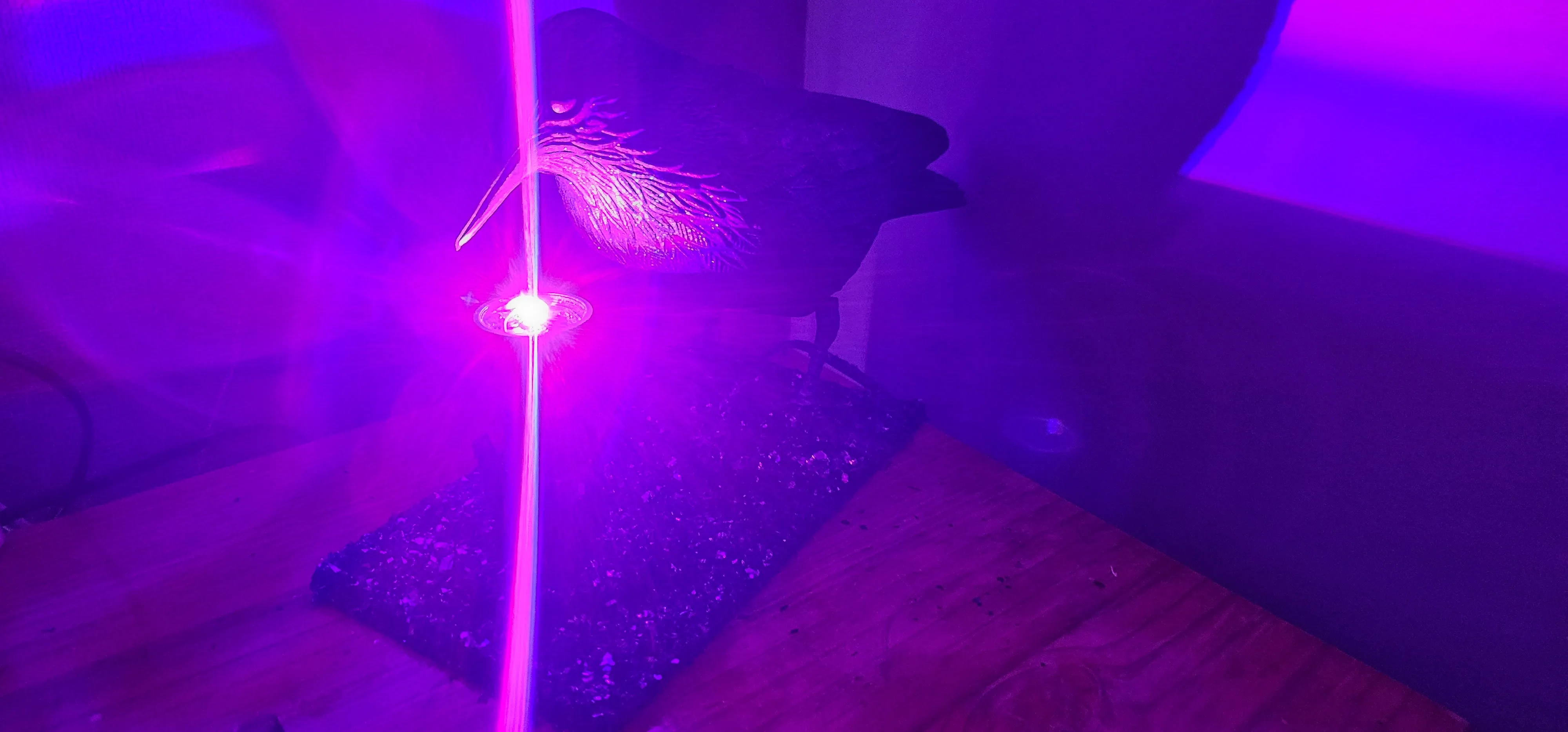 HANDMADE BLACK CROW LAMP