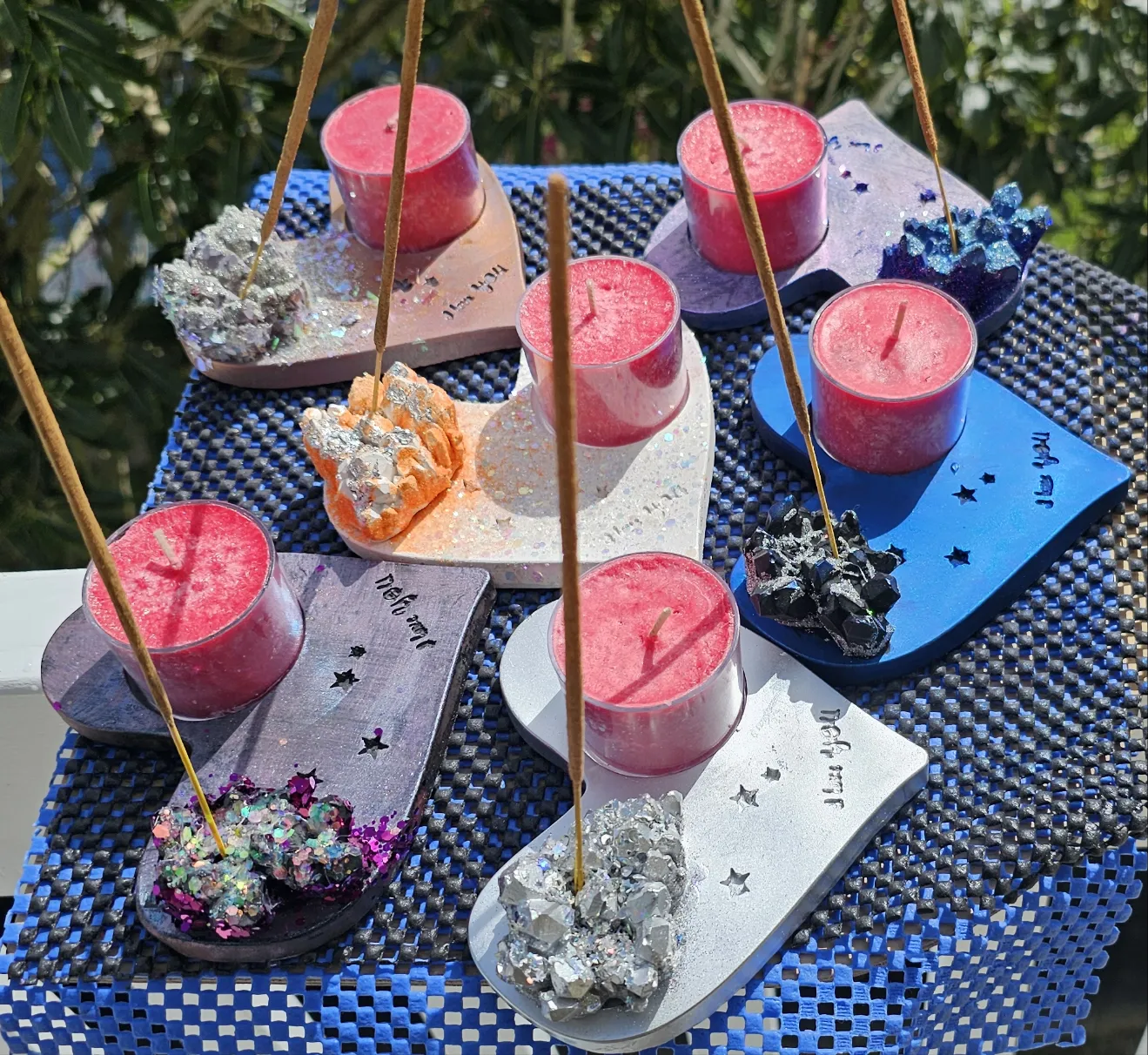HANDMADE INCENSE/CANDLE HOLDER