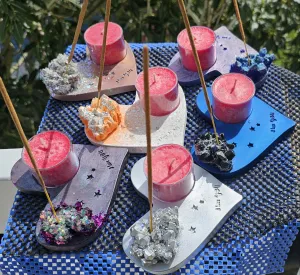 HANDMADE INCENSE/CANDLE HOLDER