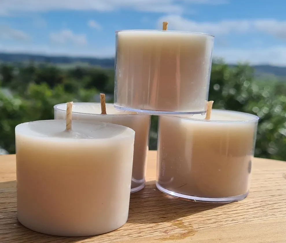 HANDMADE T LIGHT HOLDERS-made by me-loads of colours