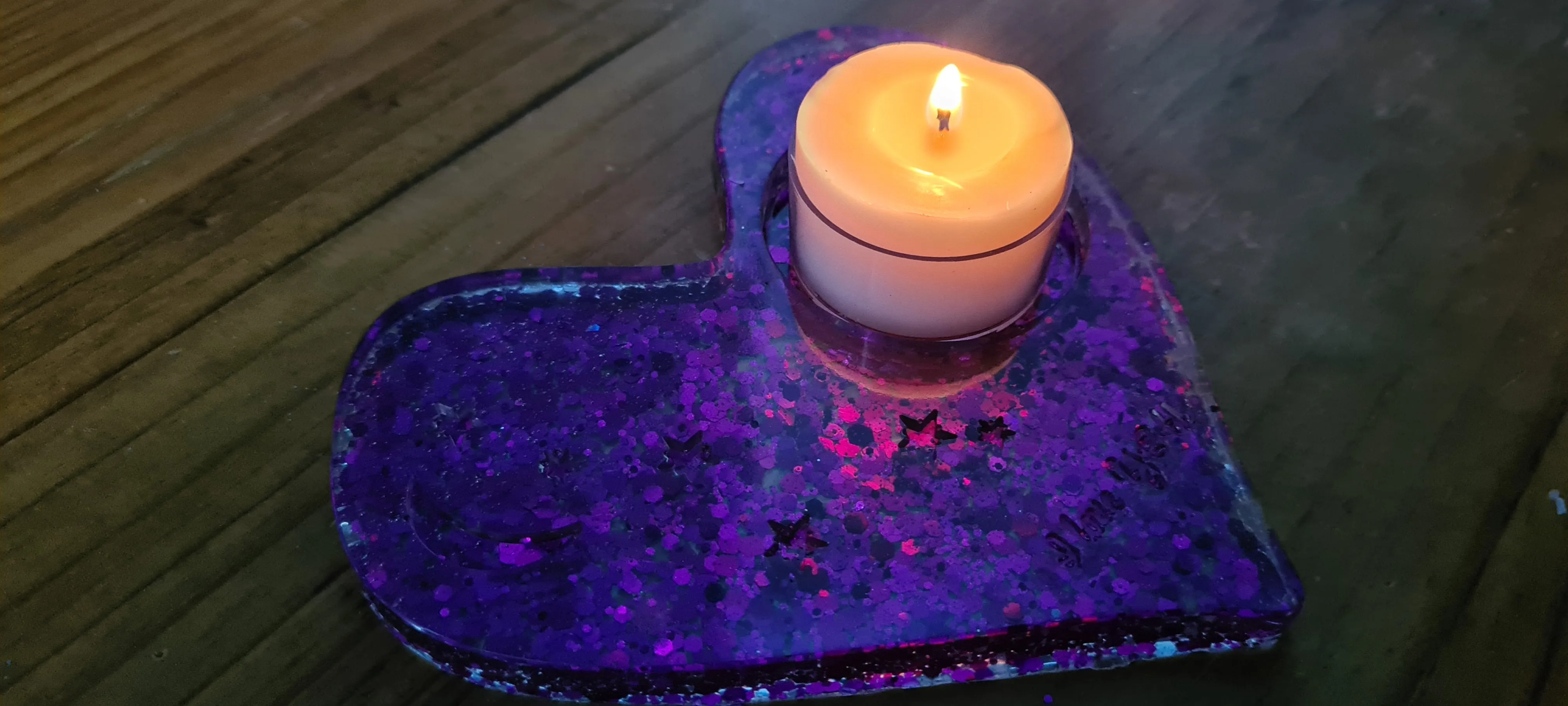HANDMADE T LIGHT HOLDERS-made by me-loads of colours