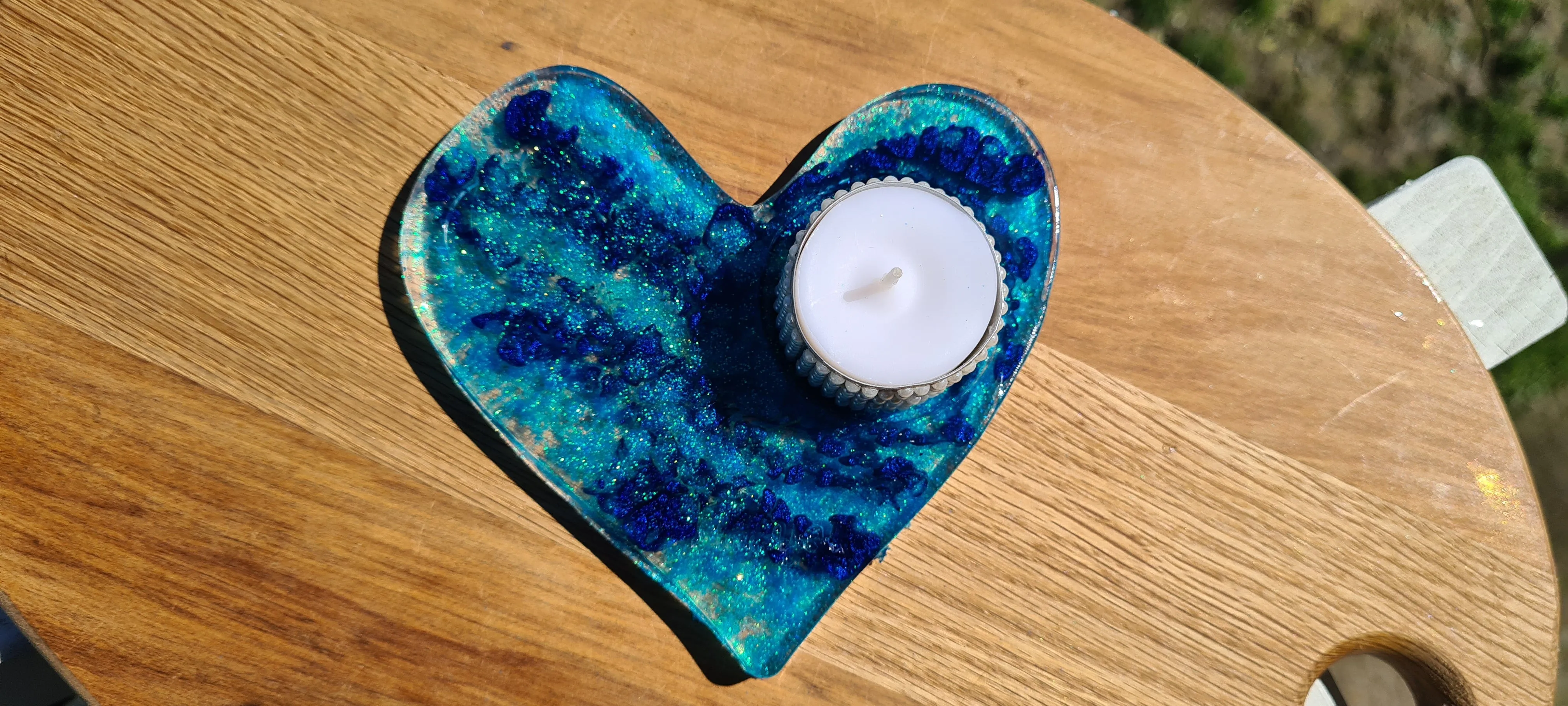 HANDMADE T LIGHT HOLDERS-made by me-loads of colours