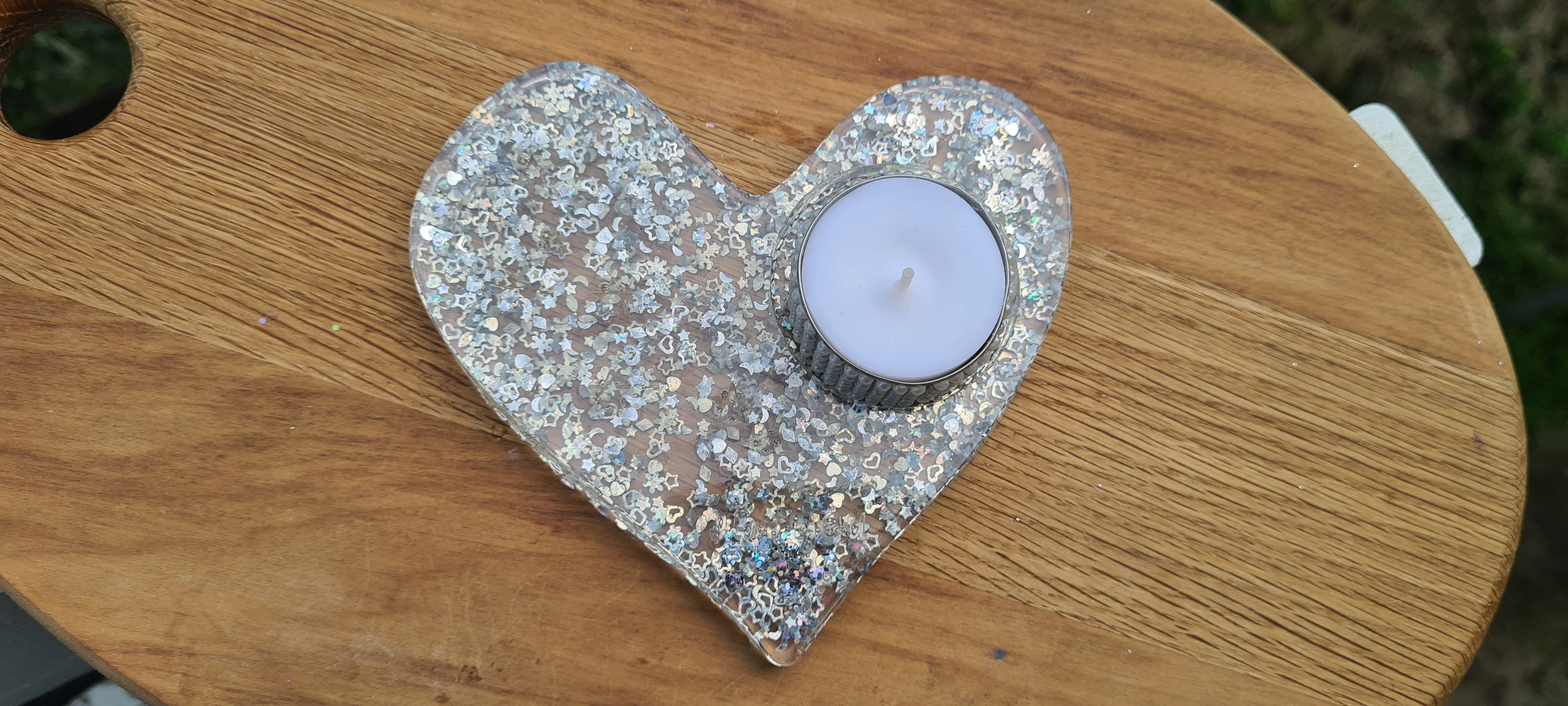 HANDMADE T LIGHT HOLDERS-made by me-loads of colours
