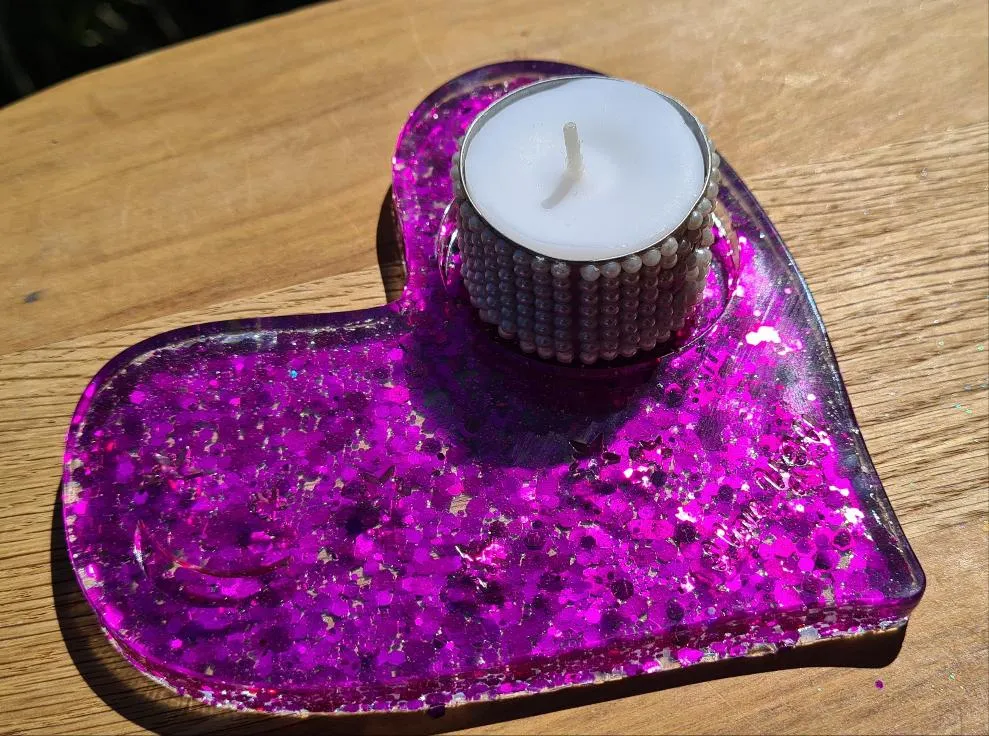 HANDMADE T LIGHT HOLDERS-made by me-loads of colours