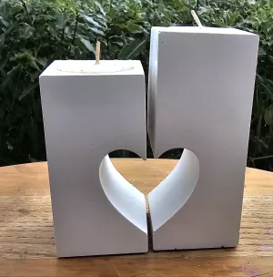 HEART CANDLE HOLDER SET