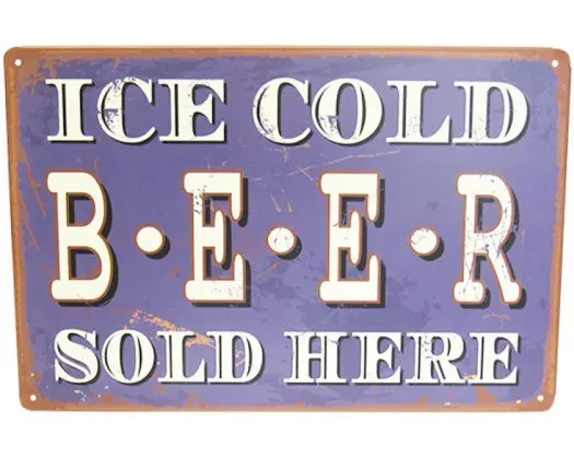 ICE COLD BEER-A4 WALL ART