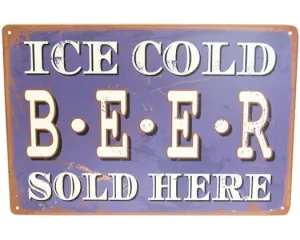 ICE COLD BEER-A4 WALL ART