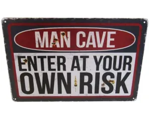 MAN CAVE-A4 WALL ART