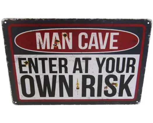 MAN CAVE-A4 WALL ART