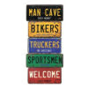 MAN CAVE METAL WALL ART SIGNS